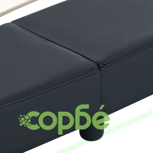 Рамка за легло с LED, черна, изкуствена кожа, 180x200 cм ➤ топ цена ➤ sorbe.bg