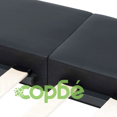 Рамка за легло с LED, черна, изкуствена кожа, 180x200 cм ➤ топ цена ➤ sorbe.bg