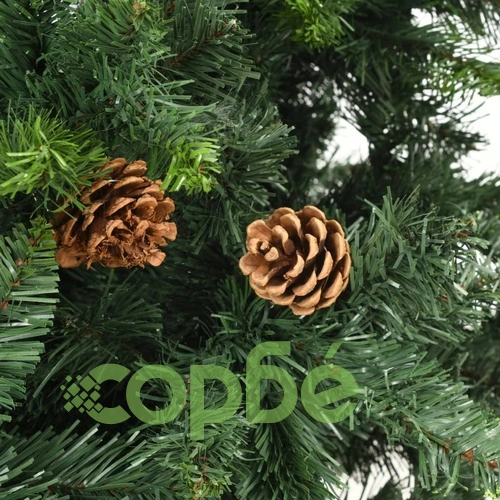 Изкуствено коледно дърво с шишарки, зелено, 150 см  ➤ топ цена ➤ sorbe.bg