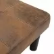 2-местен диван, кафяв, изкуствен велур