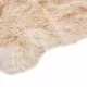 Килим, 60x90 см, изкуствена овча кожа, кафяв меланж