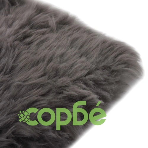 Подложки за столове 2 бр светлосиви 40x40 см истинска овча кожа ➤ топ цена ➤ sorbe.bg