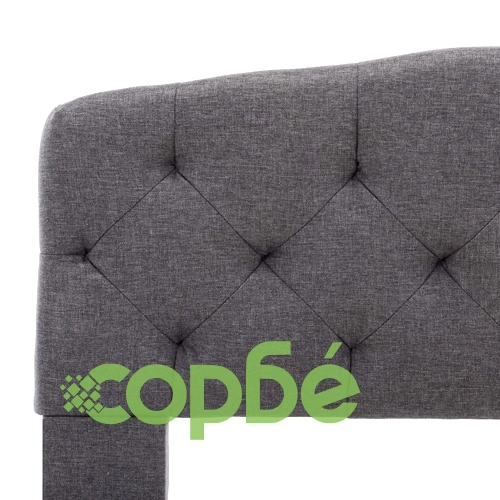 Рамка за легло, тъмносива, текстил, 140x200 см ➤ топ цена ➤ sorbe.bg