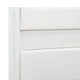 Рамка за легло с LED, бяла, изкуствена кожа, 100x200 cм 