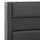 Рамка за легло с LED, антрацит, изкуствена кожа, 100x200 cм 