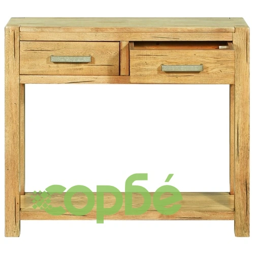 Конзолна маса, 83х30х73 см, рустик дъбово дърво ➤ топ цена ➤ sorbe.bg