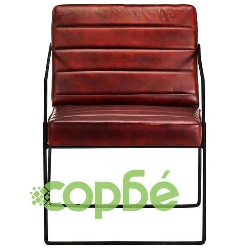 Фотьойл, тъмнокафяв, естествена кожа ➤ топ цена ➤ sorbe.bg