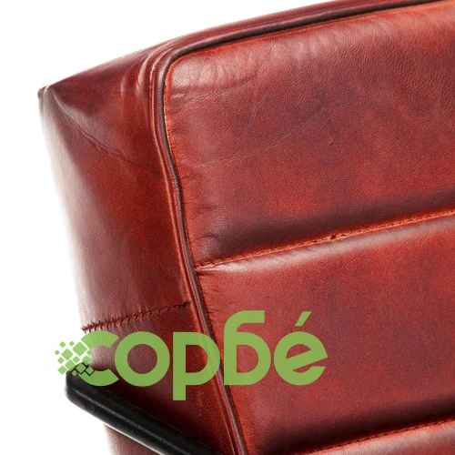 Фотьойл, тъмнокафяв, естествена кожа ➤ топ цена ➤ sorbe.bg