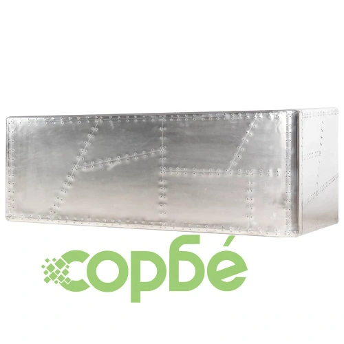 Бюро Aviator, сребристо, 112x50x76 см, метал ➤ топ цена ➤ sorbe.bg