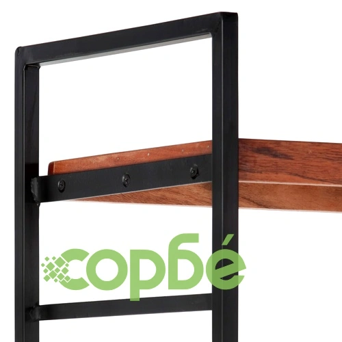 Библиотека с 4 рафта, 80x30x180 см, акация масив ➤ топ цена ➤ sorbe.bg