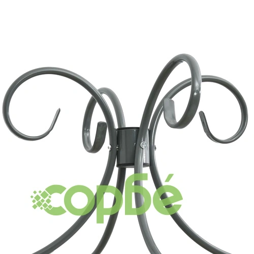 Рамка за легло с балдахин, сива, метал, 120x200 см ➤ топ цена ➤ sorbe.bg