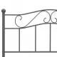 Рамка за легло, сива, метал, 140x200 cм