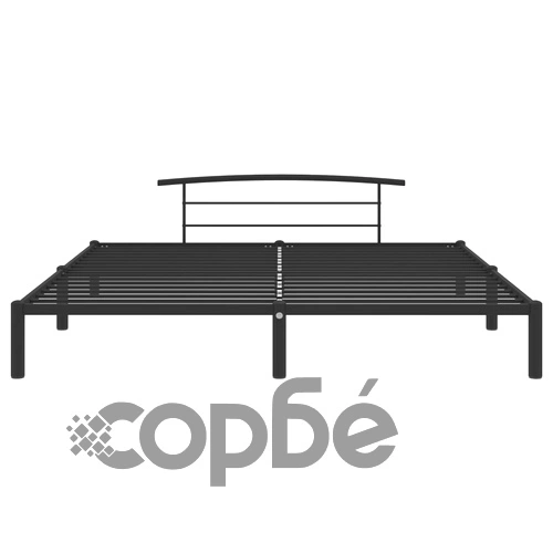 Рамка за легло, черна, метал, 180x200 cм ➤ топ цена ➤ sorbe.bg