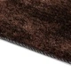 Рошав килим тип шаги, 80x150 см, кафяв