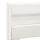 Рамка за легло с LED, бяла, изкуствена кожа, 90x200 cм 