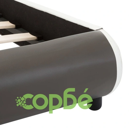Рамка за легло с LED, антрацит, изкуствена кожа, 140x200 cм  ➤ топ цена ➤ sorbe.bg