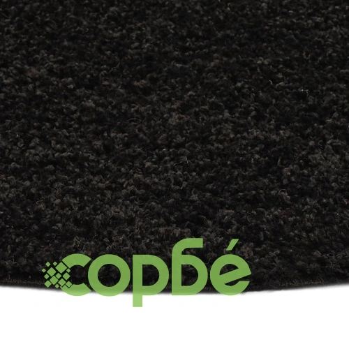 Рошав килим тип шаги, 120 см, черен ➤ топ цена ➤ sorbe.bg