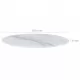 Плот за маса, бял, Ø50 см, стъкло с мраморна текстура