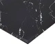 Плот за маса черен квадрат 100x62 см стъкло с мраморна текстура