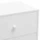 Нощни шкафчета, 2 бр, бели, 40x30x50 см, бор масив