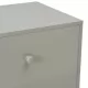 Нощни шкафчета, 2 бр, сиви, 40x30x50 см, бор масив