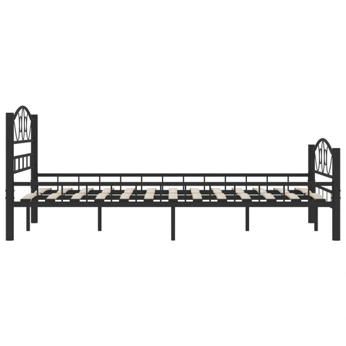 285287  Рамка за легло черна стомана 120x200 см ➤ топ цена ➤ sorbe.bg