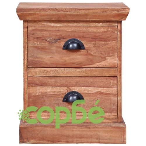 Нощно шкафче, 40х30х50 см, тиково дърво масив ➤ топ цена ➤ sorbe.bg