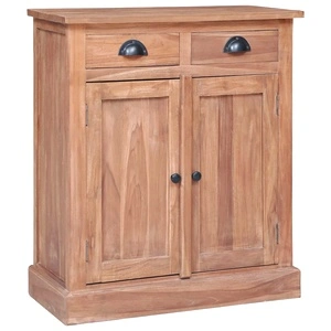 Страничен шкаф, 65x30x75 см, тиково дърво