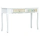 Конзолна маса, бяла, 120x40x74,5 cм, дърво