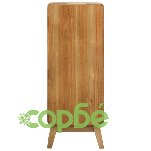 Бюфет с 5 чекмеджета, кафяв, 37x30x97,5 см, дърво ➤ топ цена ➤ sorbe.bg