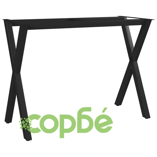 Крак за трапезна маса, X-образна рамка, 100x40x72 см ➤ топ цена ➤ sorbe.bg