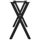 Крак за трапезна маса, X-образна рамка, 120x50x72 см