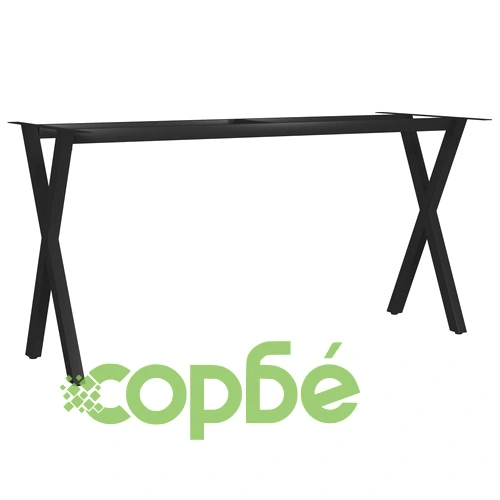 Крак за трапезна маса, X-образна рамка, 140x60x72 см ➤ топ цена ➤ sorbe.bg