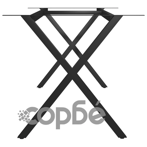 Крак за трапезна маса, X-образна рамка, 180x80x72 см ➤ топ цена ➤ sorbe.bg