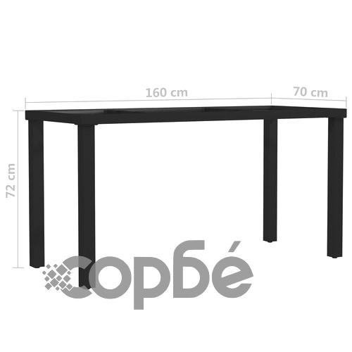 Крак за трапезна маса, I-образна рамка, 160x70x72 см ➤ топ цена ➤ sorbe.bg