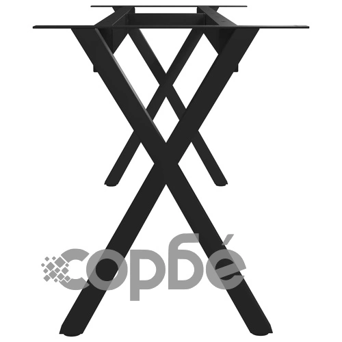 Крак за пейка, X-образна рамка, 105x36x42 см ➤ топ цена ➤ sorbe.bg