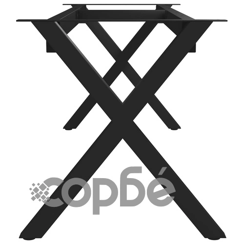 Крак за пейка, X-образна рамка, 125x36x42 см ➤ топ цена ➤ sorbe.bg