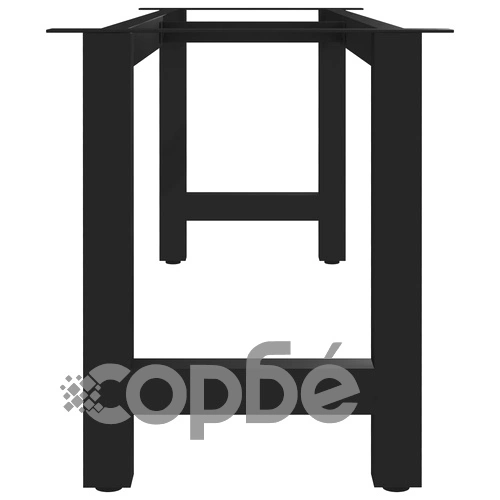 Крак за пейка, H-образна рамка, 125x36x42 см ➤ топ цена ➤ sorbe.bg