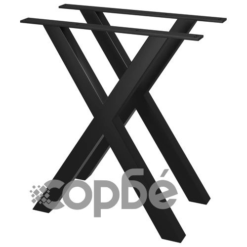 Крака за трапезна маса, 2 бр, Х-образна рамка, 70x72 см ➤ топ цена ➤ sorbe.bg
