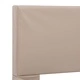 Рамка за легло с LED, капучино, изкуствена кожа, 100x200 cм 
