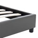 Легло с повдигащ механизъм сиво изкуствена кожа 140x200 cм