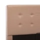 Легло с повдигащ механизъм капучино изкуствена кожа 180x200 cм