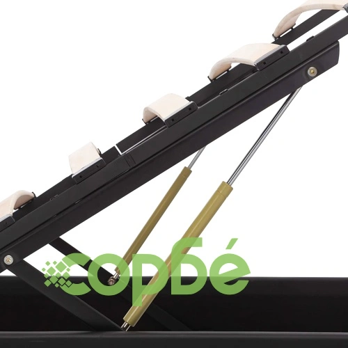 Легло повдигащ механизъм с LED черно изкуствена кожа 90x200 cм  ➤ топ цена ➤ sorbe.bg