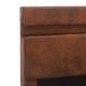 Легло с повдигащ механизъм с LED, кафяво, текстил, 180x200 см 