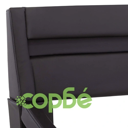 Рамка за легло с LED, черна, изкуствена кожа, 90x200 cм    ➤ топ цена ➤ sorbe.bg