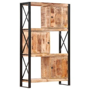 Етажерка за книги, 90x30x150 cм, мангово дърво масив