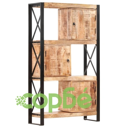 Етажерка за книги, 90x30x150 cм, мангово дърво масив ➤ топ цена ➤ sorbe.bg