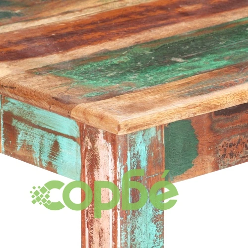 Трапезна маса, регенерирано дърво масив, 140x70x76 см ➤ топ цена ➤ sorbe.bg