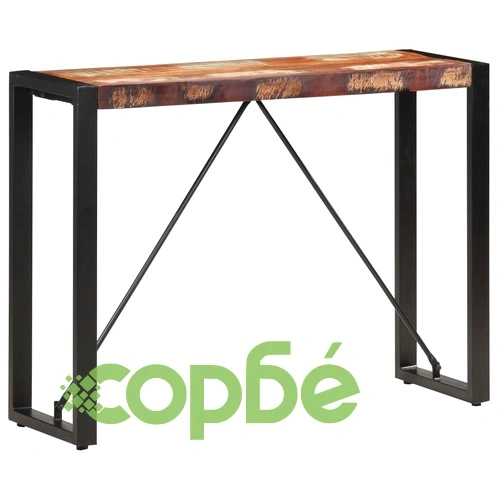 Конзолна маса, 110x35x76 см, регенерирано дърво масив ➤ топ цена ➤ sorbe.bg
