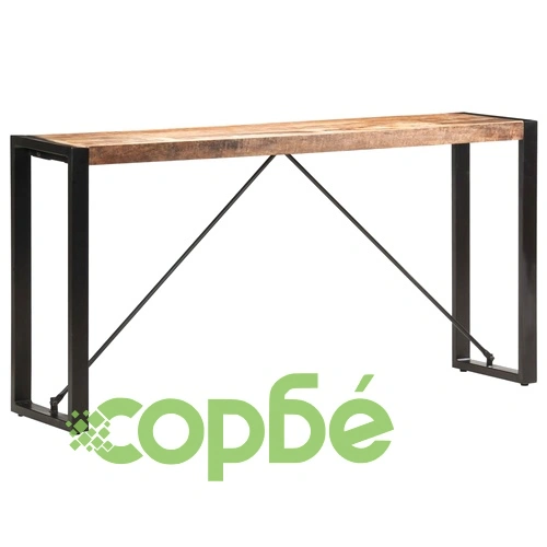 Конзолна маса, 150x35x76 см, мангово дърво масив ➤ топ цена ➤ sorbe.bg